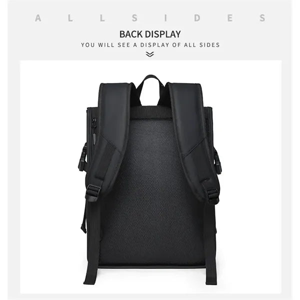 Stylish School Daypack Rolltop Waterproof Backpack