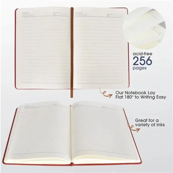 A5 Custom Leather Lined Journal Notebook