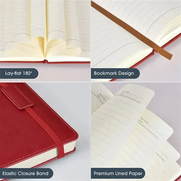A5 Custom Leather Lined Journal Notebook