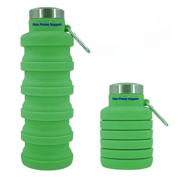 17 Oz. Collapsible Silicon Water Bottle
