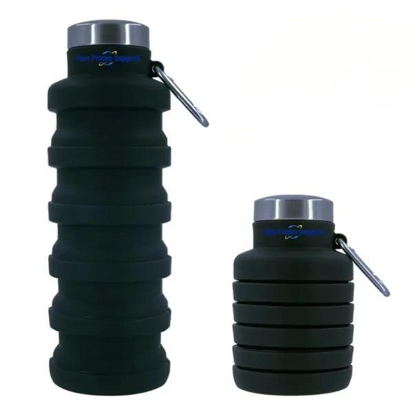 17 Oz. Collapsible Silicon Water Bottle