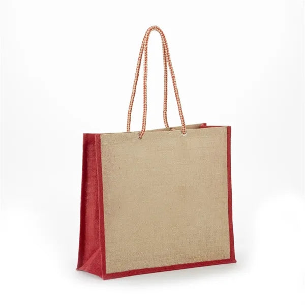Burlap Rope Tote Bag