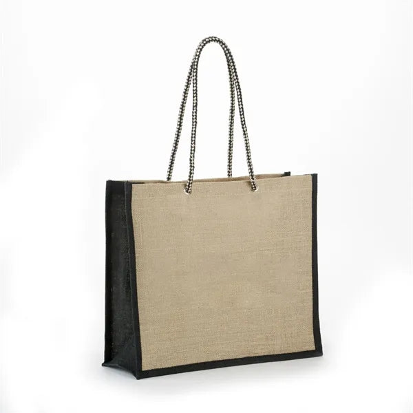 Burlap Rope Tote Bag