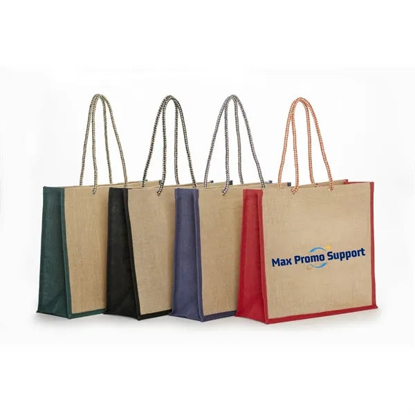 Burlap Rope Tote Bag