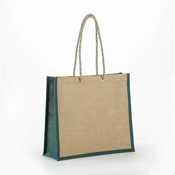 Burlap Rope Tote Bag