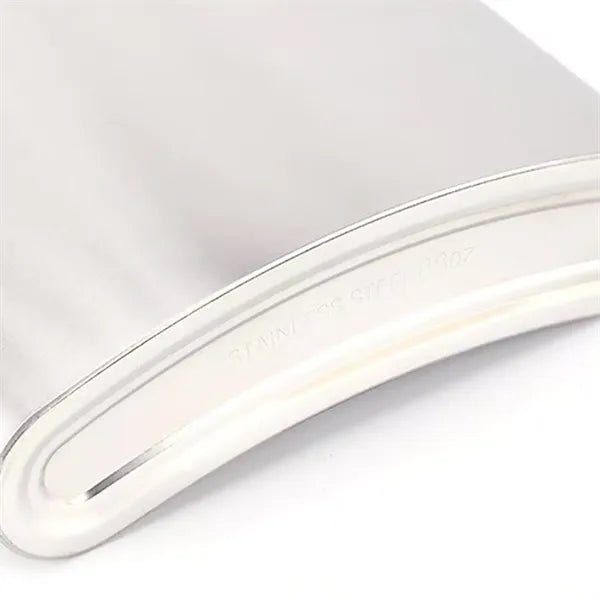 Stainless Steel Hip Flask with Leather Sleeve