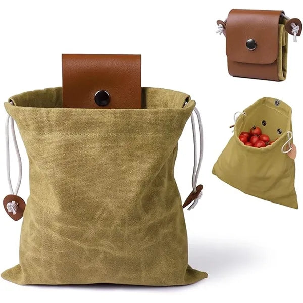 Waxed Canvas Foraging Bag