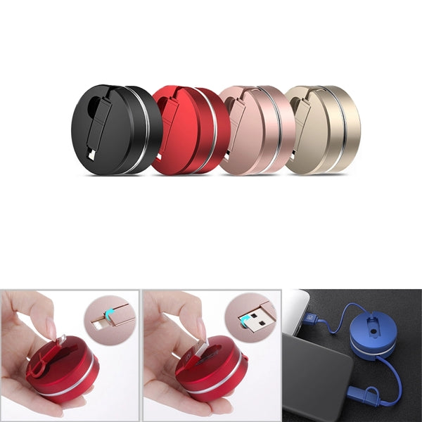 Retractable 2 in 1 Charging Cable