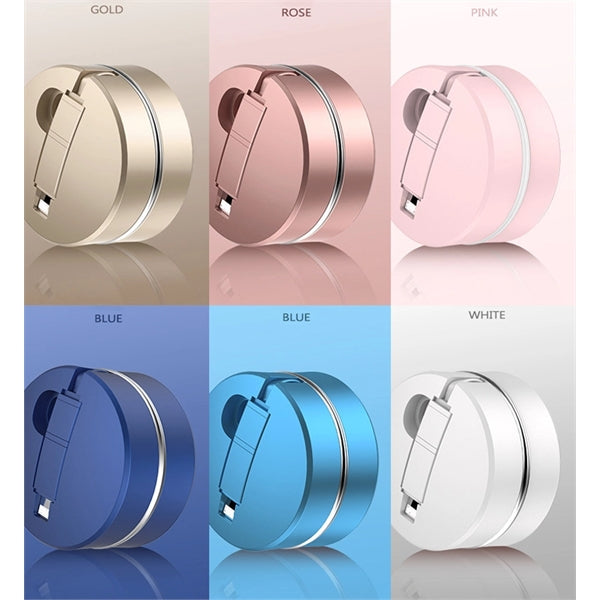 Retractable 2 in 1 Charging Cable