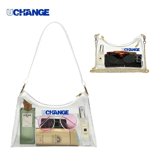 Clear Stadium-Approved Crossbody Chain Bag
