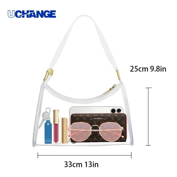 Clear Stadium-Approved Crossbody Chain Bag