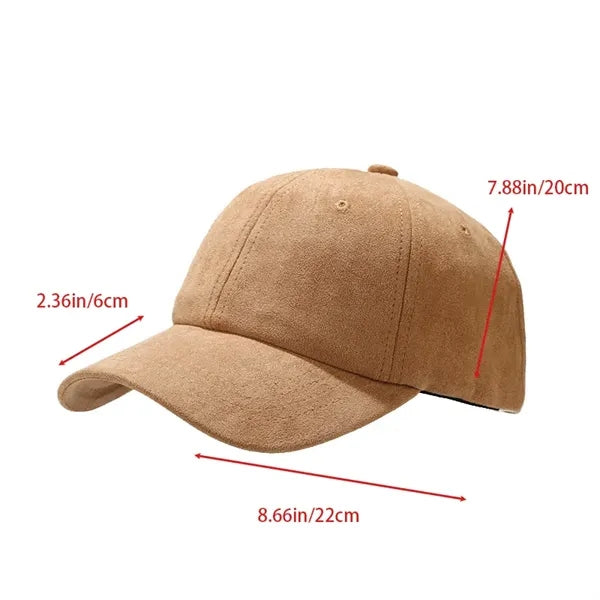 Spring and Autumn Vintage Versatile Suede Duck Tongue Hat