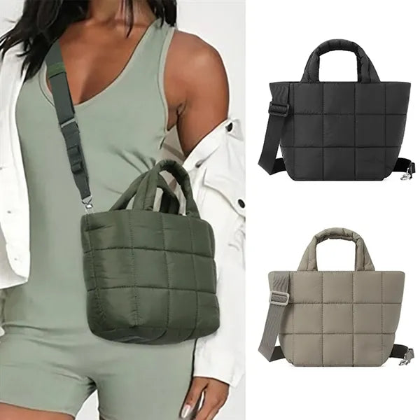 Puffy Crossbody Tote Bag