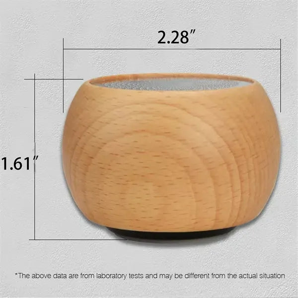 Portable Bluetooth Speaker With Wooden Case Custom Logo