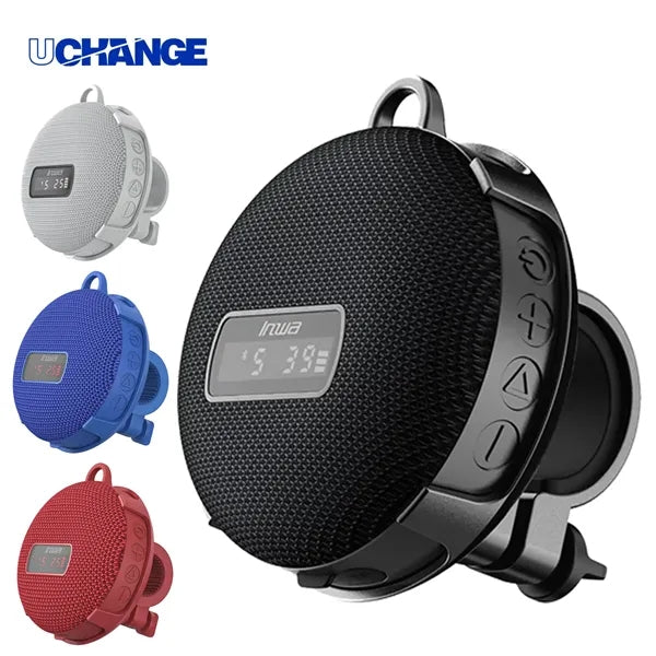 Bike-Mount Waterproof Bluetooth Speaker With Speed Display