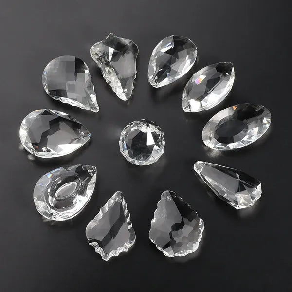Octagon Face Crystal Paperweight Award