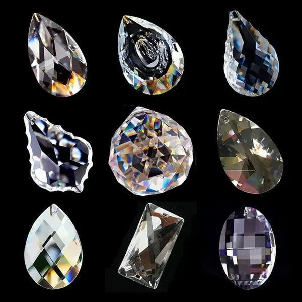 Octagon Face Crystal Paperweight Award