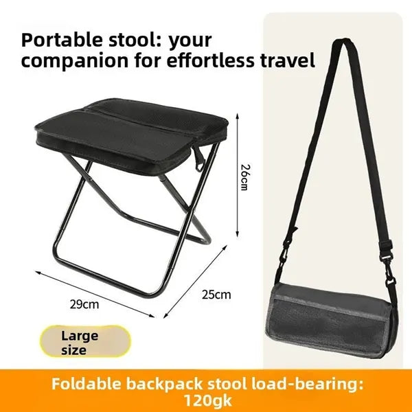 Mini Folding Stool With Pouch