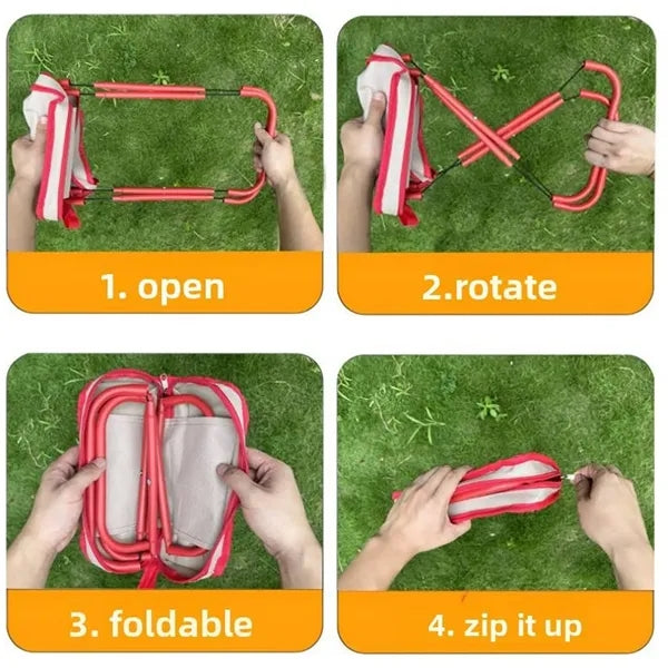 Mini Folding Stool With Pouch