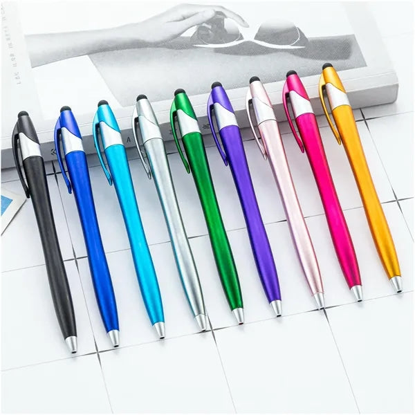 Retractable Fine-point Ballpoint Pen With Stylus