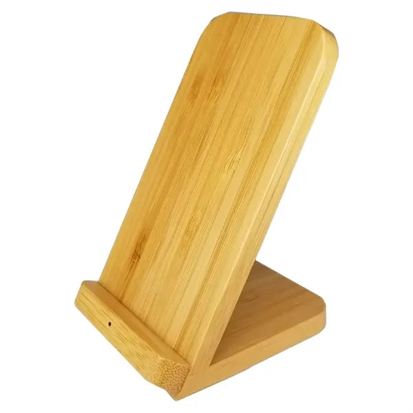 Bamboo Stand Wireless Charger Eco Friendly Design