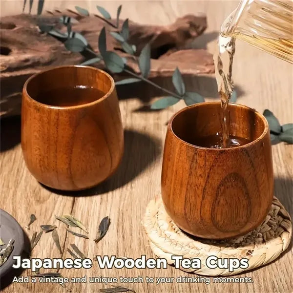 6oz Japanese Jujube Wood Tea Cup