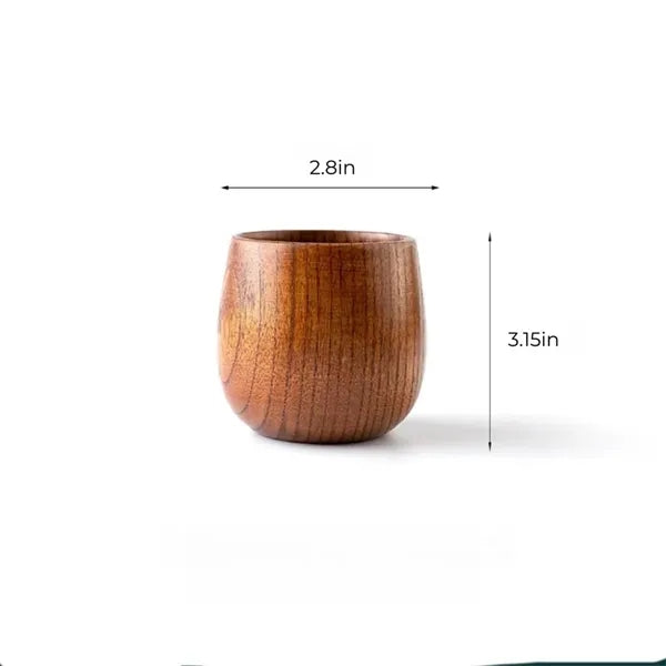 6oz Japanese Jujube Wood Tea Cup
