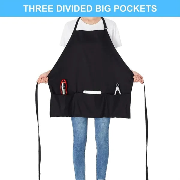 Colored Unisex Three Pocket Apron