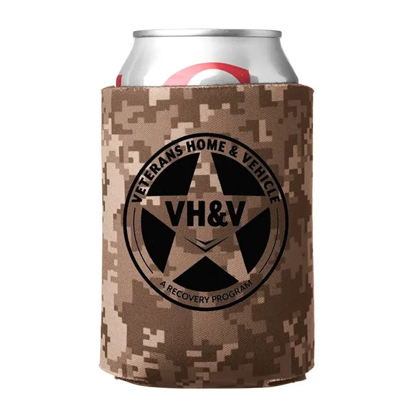 Digital Camo Can Cooler (1 Color Imprint)