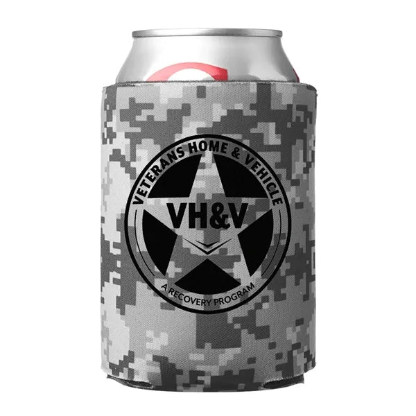 Digital Camo Can Cooler (1 Color Imprint)