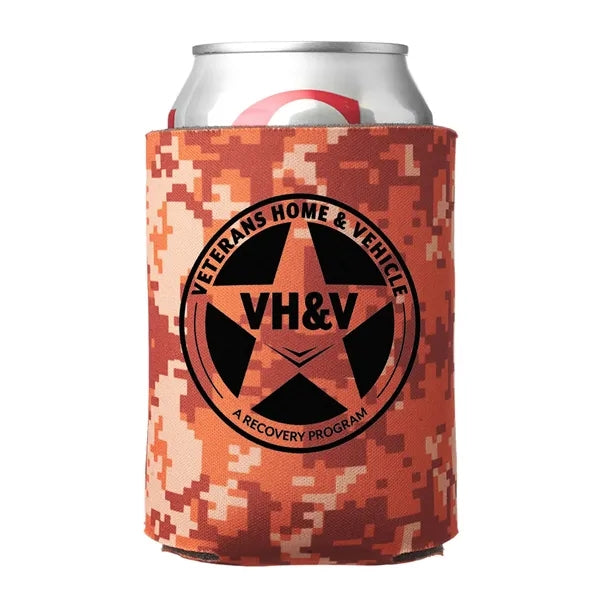 Digital Camo Can Cooler (1 Color Imprint)
