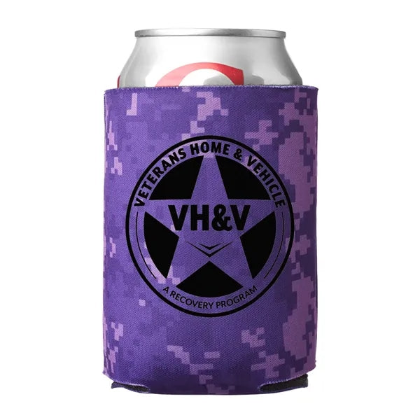 Digital Camo Can Cooler (1 Color Imprint)