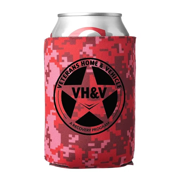 Digital Camo Can Cooler (1 Color Imprint)