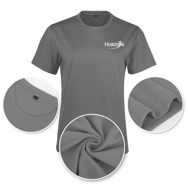 Ladies UV Micro Mesh Short Sleeve T-Shirt