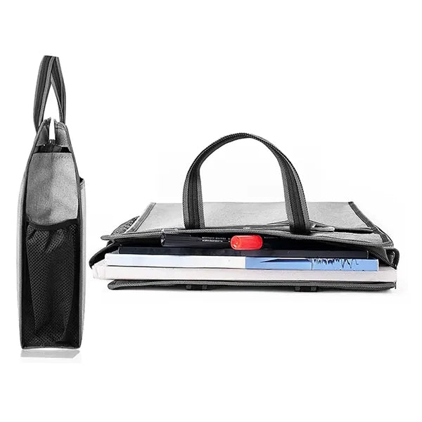 Oxford Zippered Document Bag with Handle