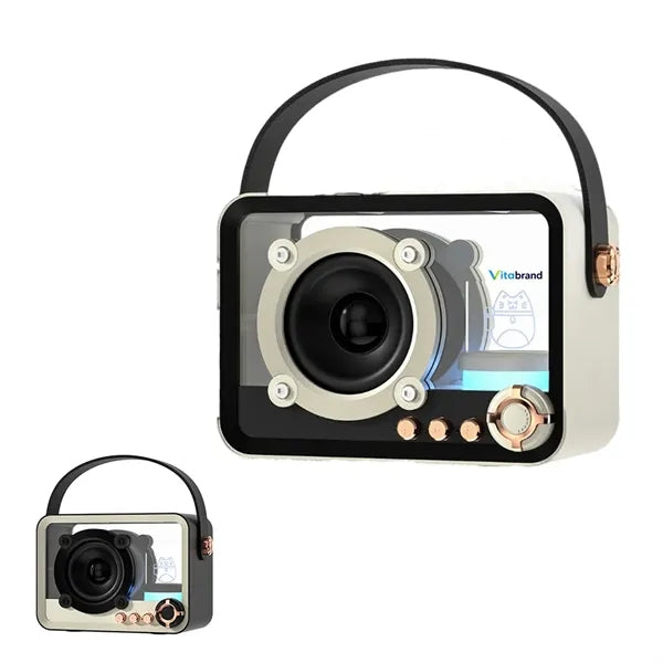 Punk Style Transparent Wireless Bluetooth Speaker RGB Light