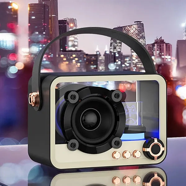 Punk Style Transparent Wireless Bluetooth Speaker RGB Light