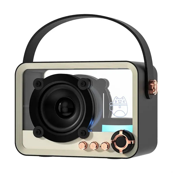 Punk Style Transparent Wireless Bluetooth Speaker RGB Light