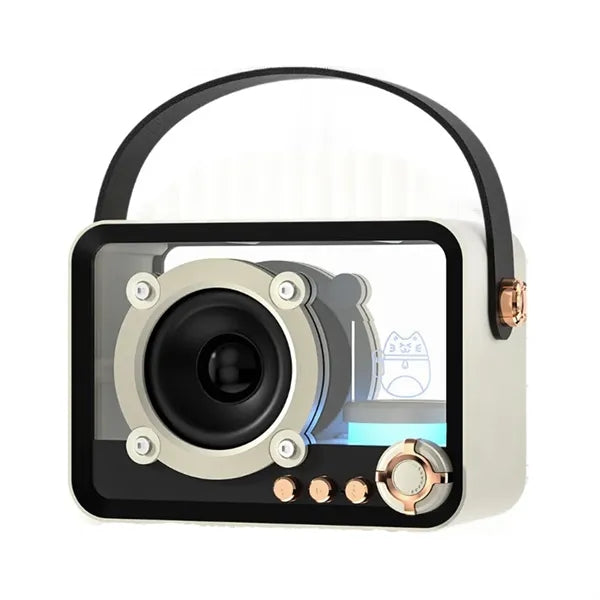 Punk Style Transparent Wireless Bluetooth Speaker RGB Light