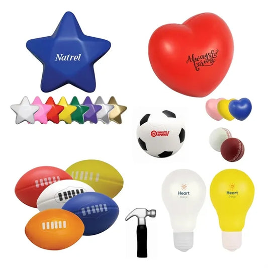 Stress Relievers in Assorted Shapes