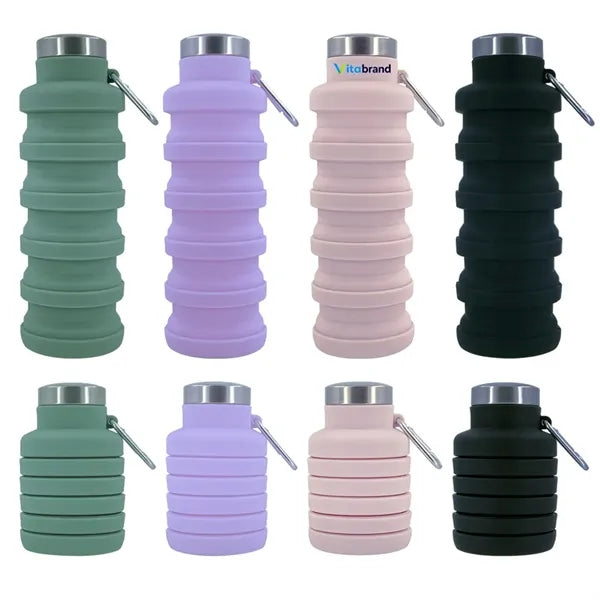 Collapsible Silicone Water Bottle Portable