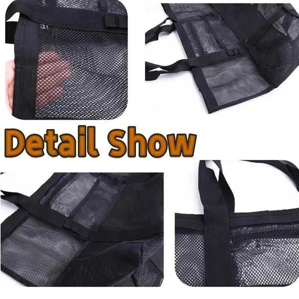 Multi-Pocket Mesh Beach Bag