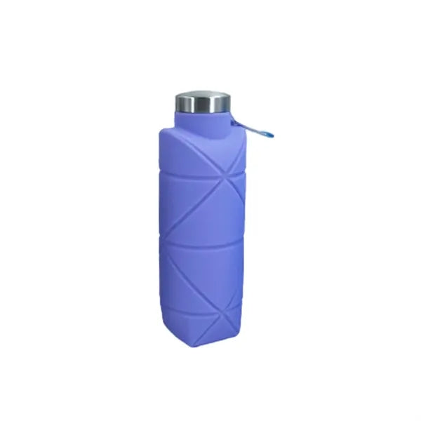 Diamond Shaped Silicone Foldable Water Bottle 700ml