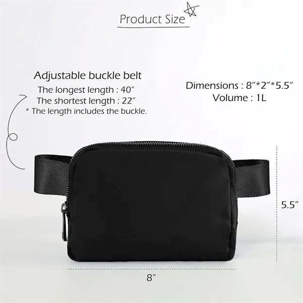 Unisex Fanny Pack Small Belt Bag for Running Travel Workout