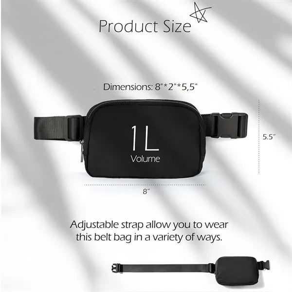 Unisex Fanny Pack Small Belt Bag for Running Travel Workout