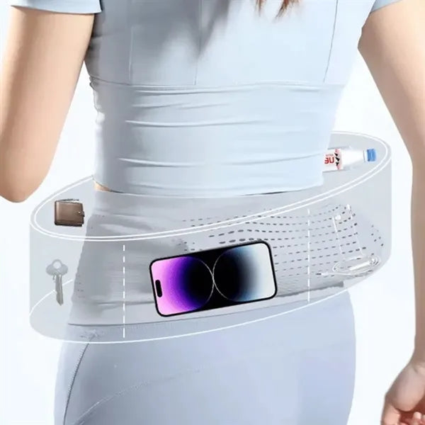 Unisex Ultra Thin Adjustable Waist Pack for Running Gym