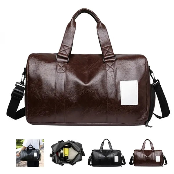 PU Leather Sport Duffel Bag