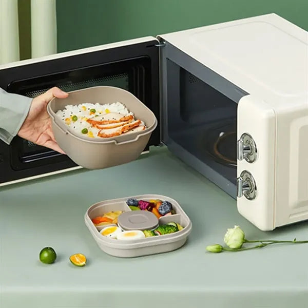 Silicone Salad Bowl Lunch Box with Fork