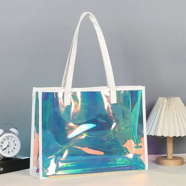 Holographic PVC Transparent Tote Bag for Women