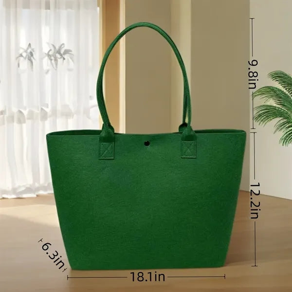 Felt Grocery Tote Bag